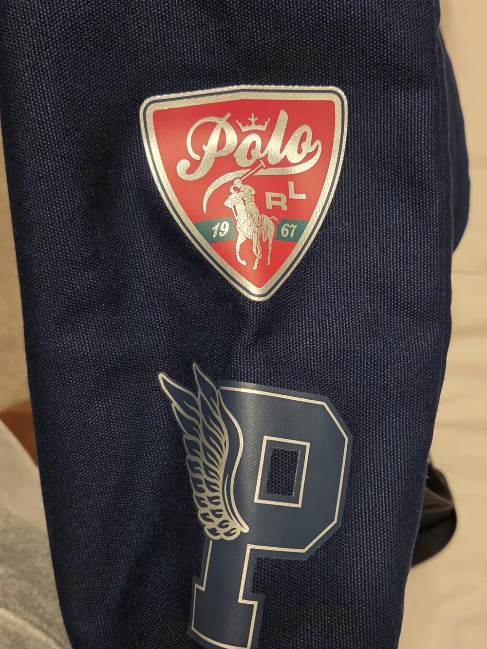 Polo Ralph Lauren Fragrances Navy Canvas Backpack GWP Logo Varsity RARE